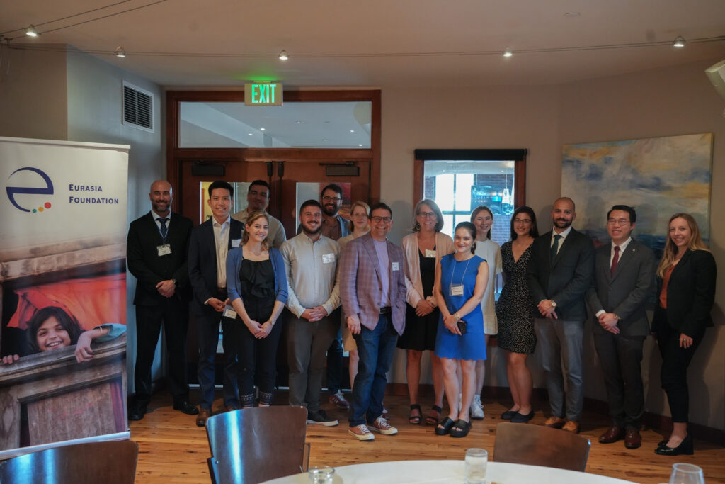A group photo of all the YPN fellows who attended the closing ceremony and Eurasia Foundation staff.